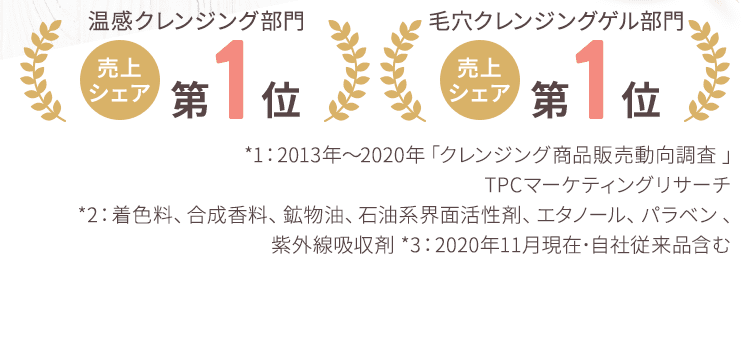 実感と安心にこだわった7つの無添加*2の製品を生み出しています。